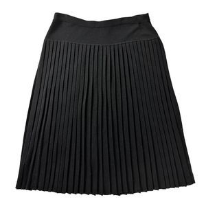 Pendleton Drop Pleat Black Skirt size XL Merino Wool